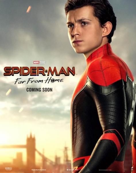 Spider-Man: Far From Home, poster, personaggi